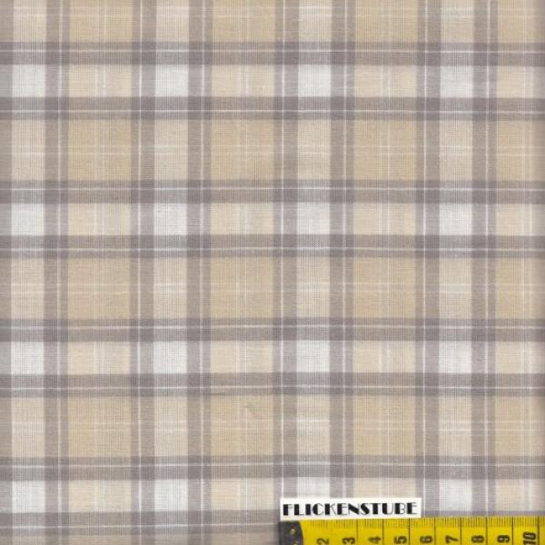 Hellbraun-Beige-Karos